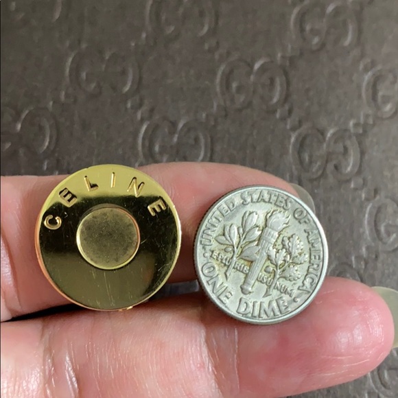 🖤CELINE💕925💕RARE VINTAGE CLIP ON EARRINGS - Picture 7 of 12